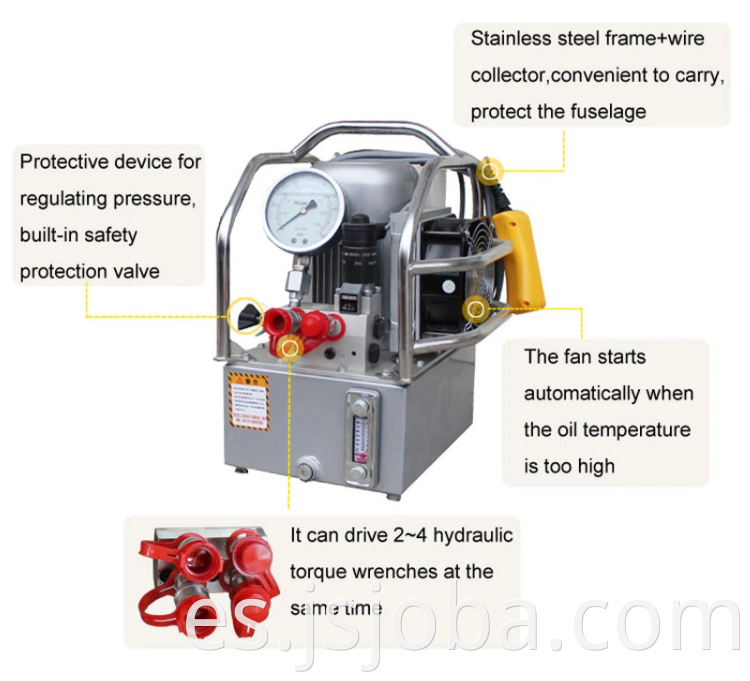 Fabricante de China Bomba eléctrica hidráulica personalizada para llave hidráulica de 220 V para llave hidráulica